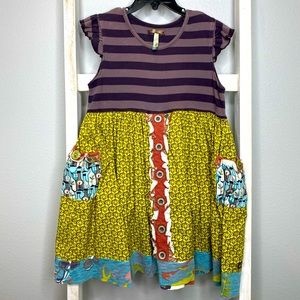 Matilda Jane EUC striped floral tunic 👗 sz 8